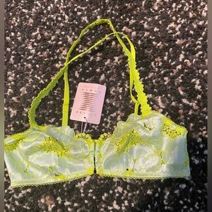 Savage X Fenty Neon Lace Bralette Small
